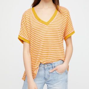 We The Free Women's Yellow We The Free Striped  S